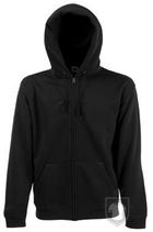 Sudaderas Fruit of the Loom Capucha cremallera color Black :: Ref: 36 Sudaderas Fruit of the Loom Capucha cremallera color Black :: Ref: 36