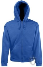 Sudaderas Fruit of the Loom Capucha cremallera color Royal Blue :: Ref: 51 Sudaderas Fruit of the Loom Capucha cremallera color Royal Blue :: Ref: 51
