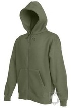 Sudaderas Fruit of the Loom Capucha cremallera color Classic Olive :: Ref: 59 Sudaderas Fruit of the Loom Capucha cremallera color Classic Olive :: Ref: 59