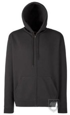 Sudaderas Fruit of the Loom Capucha cremallera color Charcoal :: Ref: 87 Sudaderas Fruit of the Loom Capucha cremallera color Charcoal :: Ref: 87