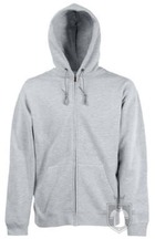 Sudaderas Fruit of the Loom Capucha cremallera color Heather Grey :: Ref: 94 Sudaderas Fruit of the Loom Capucha cremallera color Heather Grey :: Ref: 94