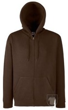 Sudaderas Fruit of the Loom Capucha cremallera color Chocolate :: Ref: CQ Sudaderas Fruit of the Loom Capucha cremallera color Chocolate :: Ref: CQ