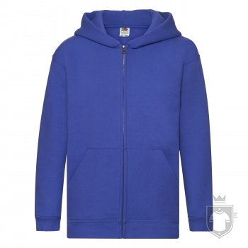 Sudaderas Fruit of the Loom Capucha cremallera kids color Royal Blue :: Ref: 51 Sudaderas Fruit of the Loom Capucha cremallera kids color Royal Blue :: Ref: 51