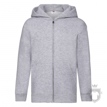 Sudaderas Fruit of the Loom Capucha cremallera kids color Heather Grey :: Ref: 94 Sudaderas Fruit of the Loom Capucha cremallera kids color Heather Grey :: Ref: 94