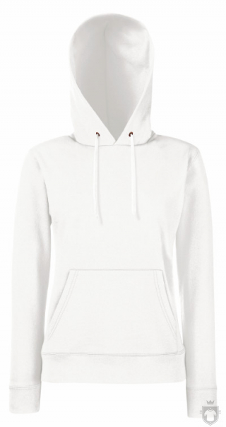 Sudaderas Fruit of the Loom Capucha W color White :: Ref: 30 Sudaderas Fruit of the Loom Capucha W color White :: Ref: 30