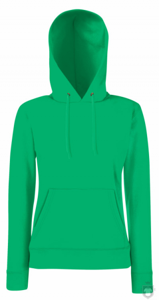 Sudaderas Fruit of the Loom Capucha W color Kelly Green :: Ref: 47 Sudaderas Fruit of the Loom Capucha W color Kelly Green :: Ref: 47