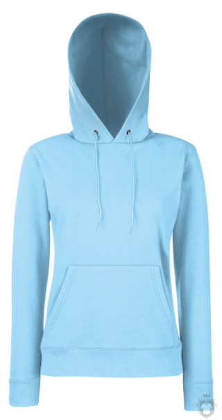 Sudaderas Fruit of the Loom Capucha W color Sky Blue :: Ref: YT Sudaderas Fruit of the Loom Capucha W color Sky Blue :: Ref: YT