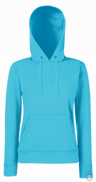 Sudaderas Fruit of the Loom Capucha W color Azure Blue :: Ref: ZU Sudaderas Fruit of the Loom Capucha W color Azure Blue :: Ref: ZU