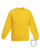 Sudaderas Fruit of the Loom Manga montada niños color Sunflower :: Ref: 34 Sudaderas Fruit of the Loom Manga montada niños color Sunflower :: Ref: 34