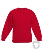 Sudaderas Fruit of the Loom Manga montada niños color Red :: Ref: 40 Sudaderas Fruit of the Loom Manga montada niños color Red :: Ref: 40