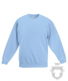 Sudaderas Fruit of the Loom Manga montada niños color Sky Blue :: Ref: YT Sudaderas Fruit of the Loom Manga montada niños color Sky Blue :: Ref: YT