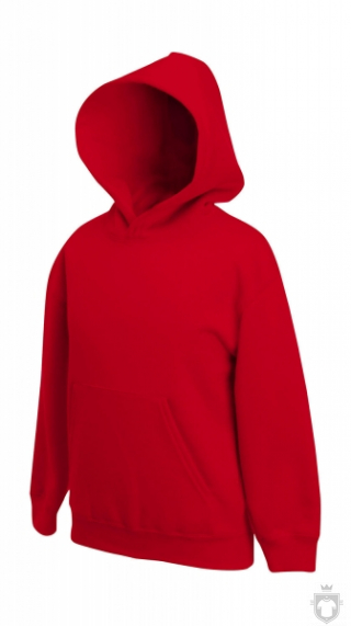 Sudaderas Fruit of the Loom Capucha Kids color Red :: Ref: 40 Sudaderas Fruit of the Loom Capucha Kids color Red :: Ref: 40