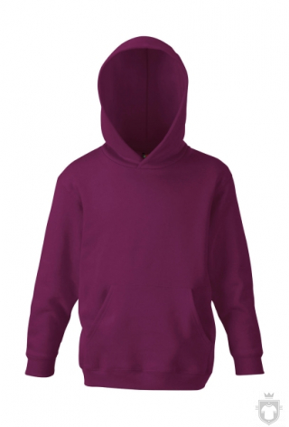 Sudaderas Fruit of the Loom Capucha Kids color Burgundy :: Ref: 41 Sudaderas Fruit of the Loom Capucha Kids color Burgundy :: Ref: 41