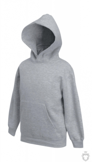 Sudaderas Fruit of the Loom Capucha Kids color Heather Grey :: Ref: 94 Sudaderas Fruit of the Loom Capucha Kids color Heather Grey :: Ref: 94