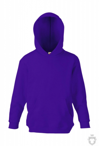Sudaderas Fruit of the Loom Capucha Kids color Purple :: Ref: PE Sudaderas Fruit of the Loom Capucha Kids color Purple :: Ref: PE