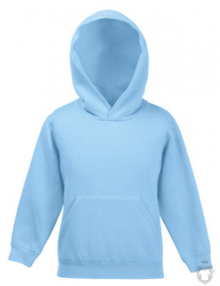 Sudaderas Fruit of the Loom Capucha Kids color Sky Blue :: Ref: YT Sudaderas Fruit of the Loom Capucha Kids color Sky Blue :: Ref: YT
