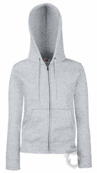 Sudaderas Fruit of the Loom Sudadera Capucha Cremallera W color Heather Grey :: Ref: 94 Sudaderas Fruit of the Loom Sudadera Capucha Cremallera W color Heather Grey :: Ref: 94
