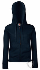 Sudaderas Fruit of the Loom Sudadera Capucha Cremallera W color Deep Navy :: Ref: AZ Sudaderas Fruit of the Loom Sudadera Capucha Cremallera W color Deep Navy :: Ref: AZ