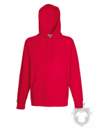 Sudaderas Fruit of the Loom Lightweight Capucha color Red :: Ref: 40 Sudaderas Fruit of the Loom Lightweight Capucha color Red :: Ref: 40