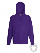 Sudaderas Fruit of the Loom Lightweight Capucha color Purple :: Ref: PE Sudaderas Fruit of the Loom Lightweight Capucha color Purple :: Ref: PE
