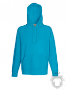 Sudaderas Fruit of the Loom Lightweight Capucha color Azure Blue :: Ref: ZU Sudaderas Fruit of the Loom Lightweight Capucha color Azure Blue :: Ref: ZU