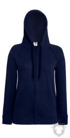 Sudaderas Fruit of the Loom Lightweight Capucha Lady Fit W color Deep Navy :: Ref: AZ Sudaderas Fruit of the Loom Lightweight Capucha Lady Fit W color Deep Navy :: Ref: AZ