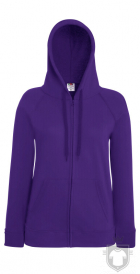 Sudaderas Fruit of the Loom Lightweight Capucha Lady Fit W color Purple :: Ref: PE Sudaderas Fruit of the Loom Lightweight Capucha Lady Fit W color Purple :: Ref: PE