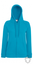 Sudaderas Fruit of the Loom Lightweight Capucha Lady Fit W color Azure Blue :: Ref: ZU Sudaderas Fruit of the Loom Lightweight Capucha Lady Fit W color Azure Blue :: Ref: ZU
