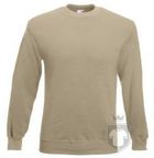 Sudaderas Fruit of the Loom Manga Montada Tallas grandes color Khaki :: Ref: 3M Sudaderas Fruit of the Loom Manga Montada Tallas grandes color Khaki :: Ref: 3M