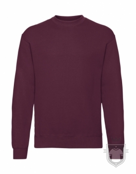 Sudaderas Fruit of the Loom Manga montada color Burgundy :: Ref: 41 Sudaderas Fruit of the Loom Manga montada color Burgundy :: Ref: 41