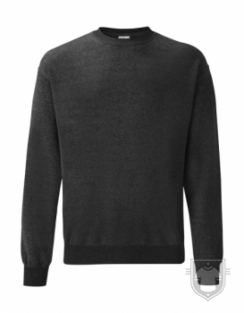 Sudaderas Fruit of the Loom Manga montada color Dark Heather Grey :: Ref: HD Sudaderas Fruit of the Loom Manga montada color Dark Heather Grey :: Ref: HD