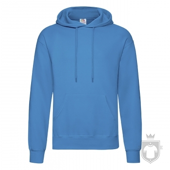Sudaderas Fruit of the Loom Capucha color Azure Blue :: Ref: ZU Sudaderas Fruit of the Loom Capucha color Azure Blue :: Ref: ZU
