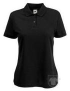 Polos Fruit of the Loom Poliester algodon W color Black :: Ref: 36 Polos Fruit of the Loom Poliester algodon W color Black :: Ref: 36
