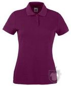 Polos Fruit of the Loom Poliester algodon W color Burgundy :: Ref: 41 Polos Fruit of the Loom Poliester algodon W color Burgundy :: Ref: 41
