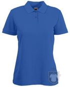 Polos Fruit of the Loom Poliester algodon W color Royal Blue :: Ref: 51 Polos Fruit of the Loom Poliester algodon W color Royal Blue :: Ref: 51