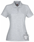 Polos Fruit of the Loom Poliester algodon W color Heather Grey :: Ref: 94 Polos Fruit of the Loom Poliester algodon W color Heather Grey :: Ref: 94