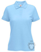 Polos Fruit of the Loom Poliester algodon W color Sky Blue :: Ref: YT Polos Fruit of the Loom Poliester algodon W color Sky Blue :: Ref: YT