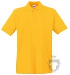 Polos Fruit of the Loom Piqué Premium color Sunflower :: Ref: 34 Polos Fruit of the Loom Piqué Premium color Sunflower :: Ref: 34