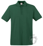 Polos Fruit of the Loom Piqué Premium color Bottle Green :: Ref: 38 Polos Fruit of the Loom Piqué Premium color Bottle Green :: Ref: 38