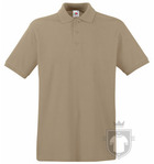 Polos Fruit of the Loom Piqué Premium color Khaki :: Ref: 3M Polos Fruit of the Loom Piqué Premium color Khaki :: Ref: 3M