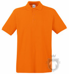 Polos Fruit of the Loom Piqué Premium color Orange :: Ref: 44 Polos Fruit of the Loom Piqué Premium color Orange :: Ref: 44