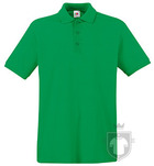 Polos Fruit of the Loom Piqué Premium color Kelly Green :: Ref: 47 Polos Fruit of the Loom Piqué Premium color Kelly Green :: Ref: 47