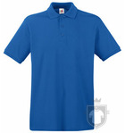 Polos Fruit of the Loom Piqué Premium color Royal Blue :: Ref: 51 Polos Fruit of the Loom Piqué Premium color Royal Blue :: Ref: 51