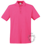 Polos Fruit of the Loom Piqué Premium color Fuchsia :: Ref: 57 Polos Fruit of the Loom Piqué Premium color Fuchsia :: Ref: 57