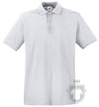 Polos Fruit of the Loom Piqué Premium color Heather Grey :: Ref: 94 Polos Fruit of the Loom Piqué Premium color Heather Grey :: Ref: 94