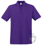 Polos Fruit of the Loom Piqué Premium color Purple :: Ref: PE Polos Fruit of the Loom Piqué Premium color Purple :: Ref: PE