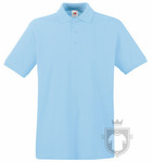 Polos Fruit of the Loom Piqué Premium color Sky Blue :: Ref: YT Polos Fruit of the Loom Piqué Premium color Sky Blue :: Ref: YT