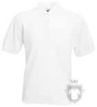 Polos Fruit of the Loom Poliester algodon color White :: Ref: 30 Polos Fruit of the Loom Poliester algodon color White :: Ref: 30