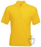 Polos Fruit of the Loom Poliester algodon color Sunflower :: Ref: 34 Polos Fruit of the Loom Poliester algodon color Sunflower :: Ref: 34