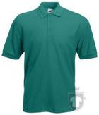 Polos Fruit of the Loom Poliester algodon color Emerald :: Ref: 77 Polos Fruit of the Loom Poliester algodon color Emerald :: Ref: 77